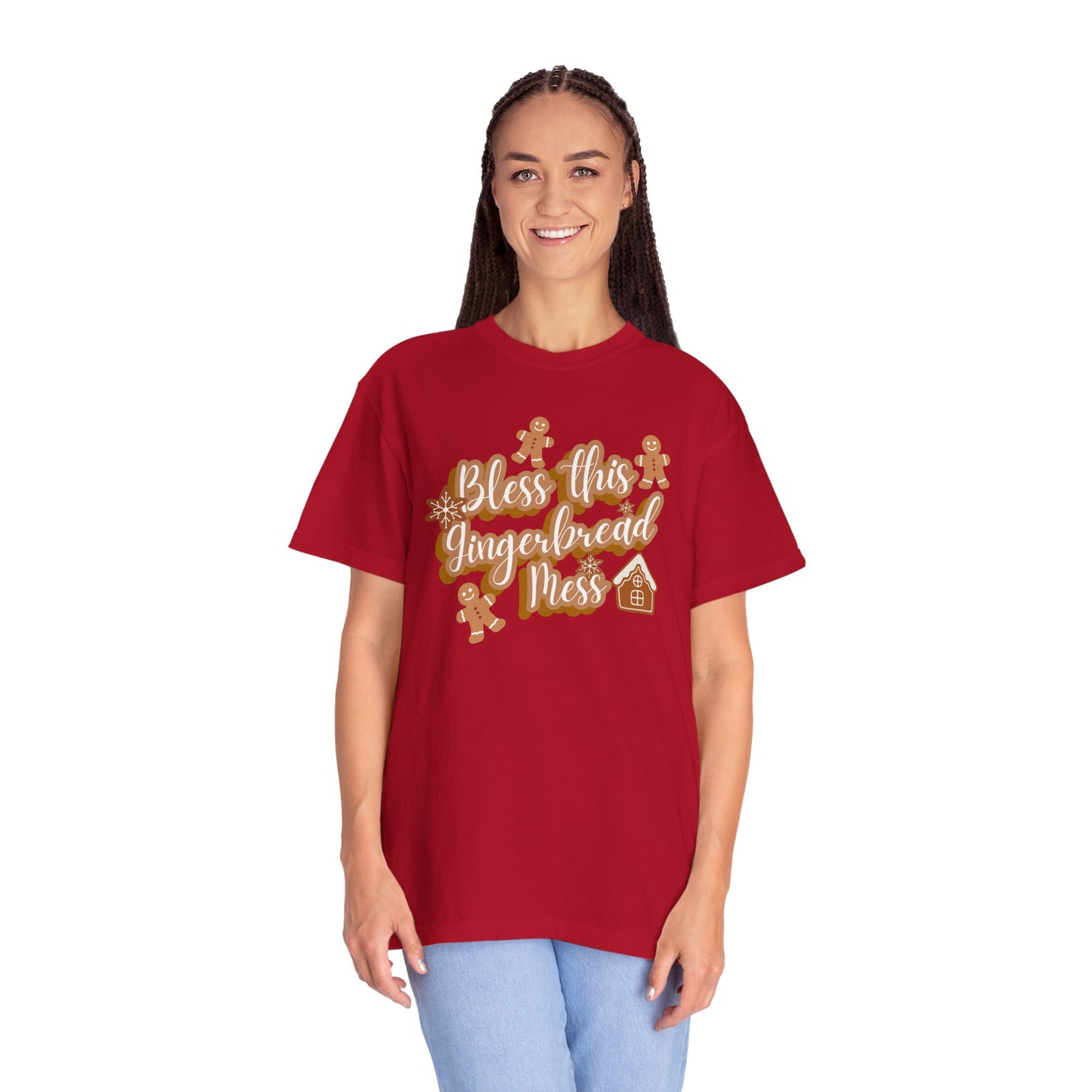 Gingerbread Mess T-Shirt — "Bless This Gingerbread Mess" Holiday Tee
