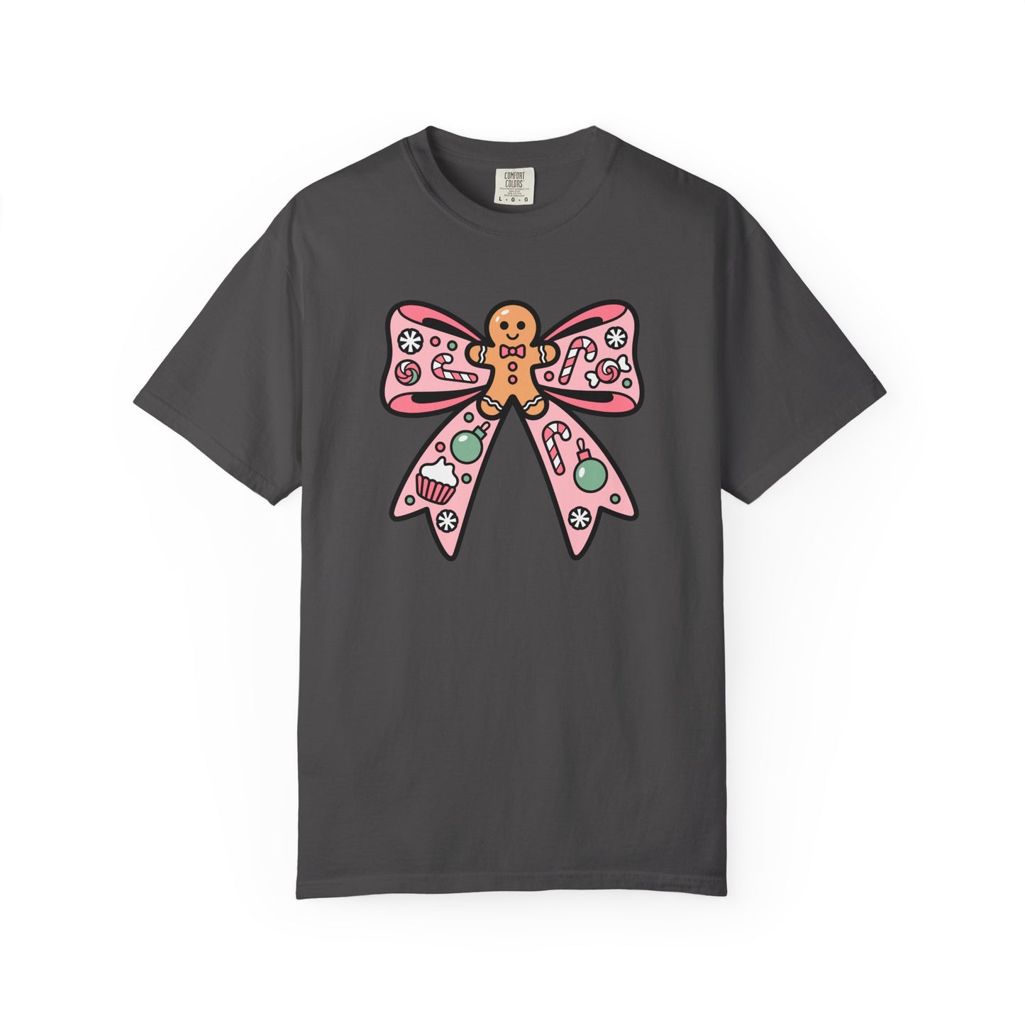 Gingerbread Cookie Coquette Bow T-shirt