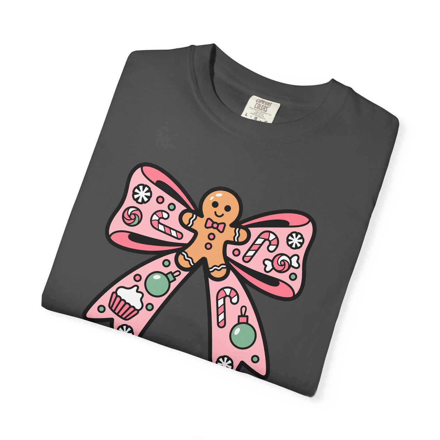 Gingerbread Cookie Coquette Bow T-shirt