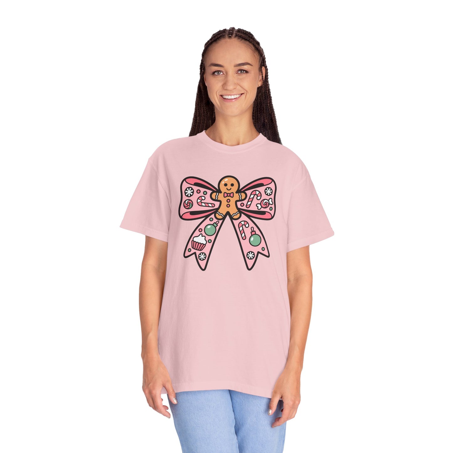 Gingerbread Cookie Coquette Bow T-shirt