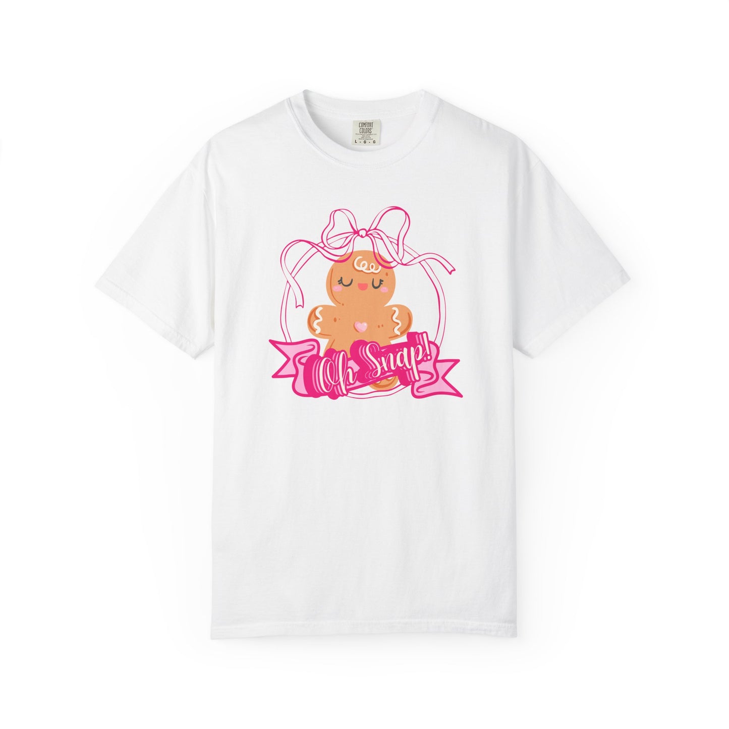 T-Shirt — Cute Gingerbread 'Oh Snap!' Graphic Tee