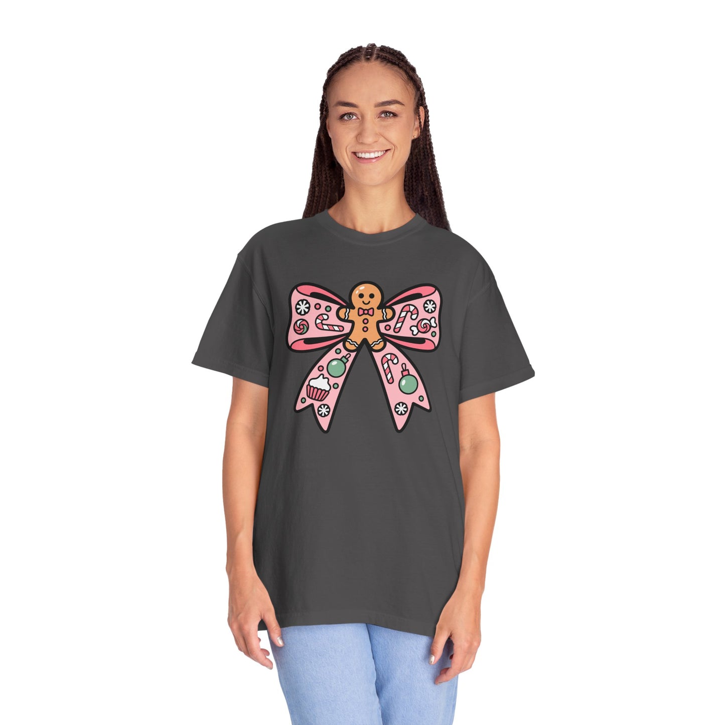 Gingerbread Cookie Coquette Bow T-shirt