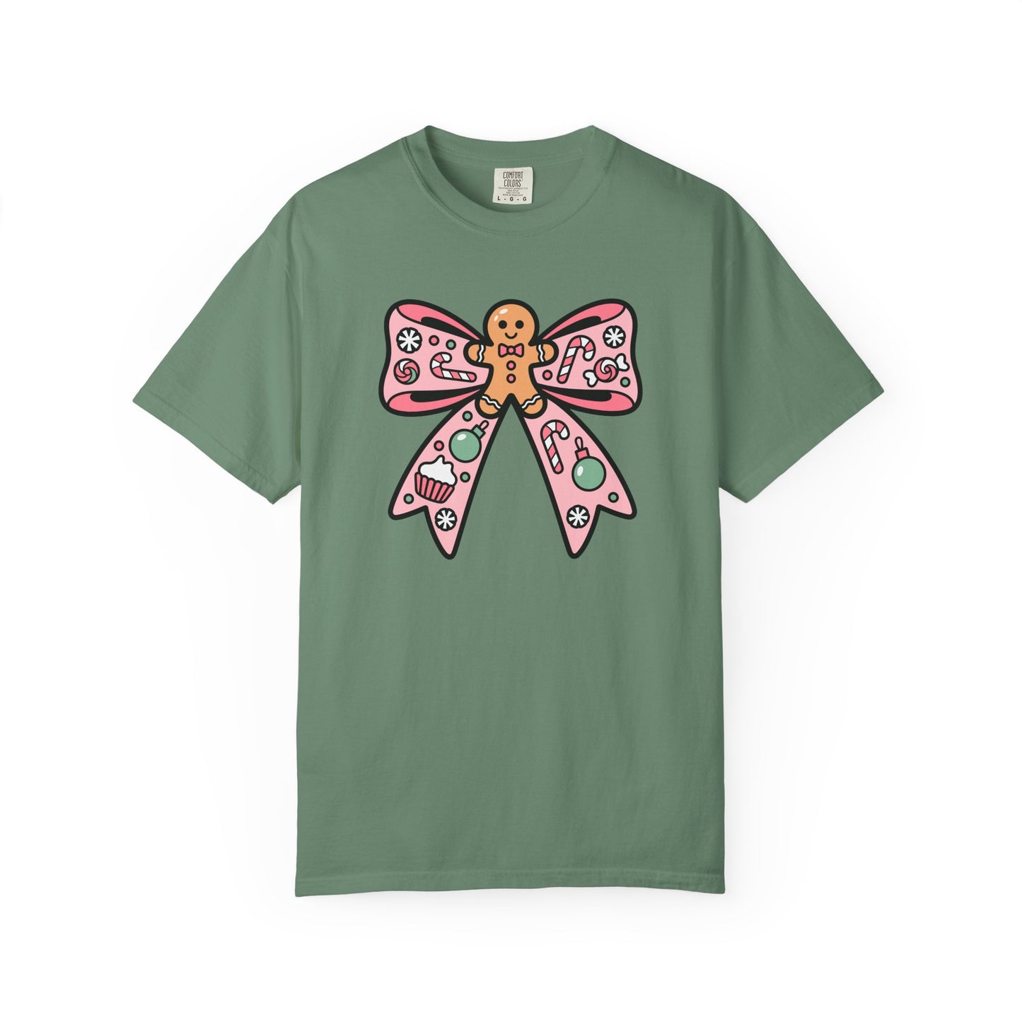 Gingerbread Cookie Coquette Bow T-shirt