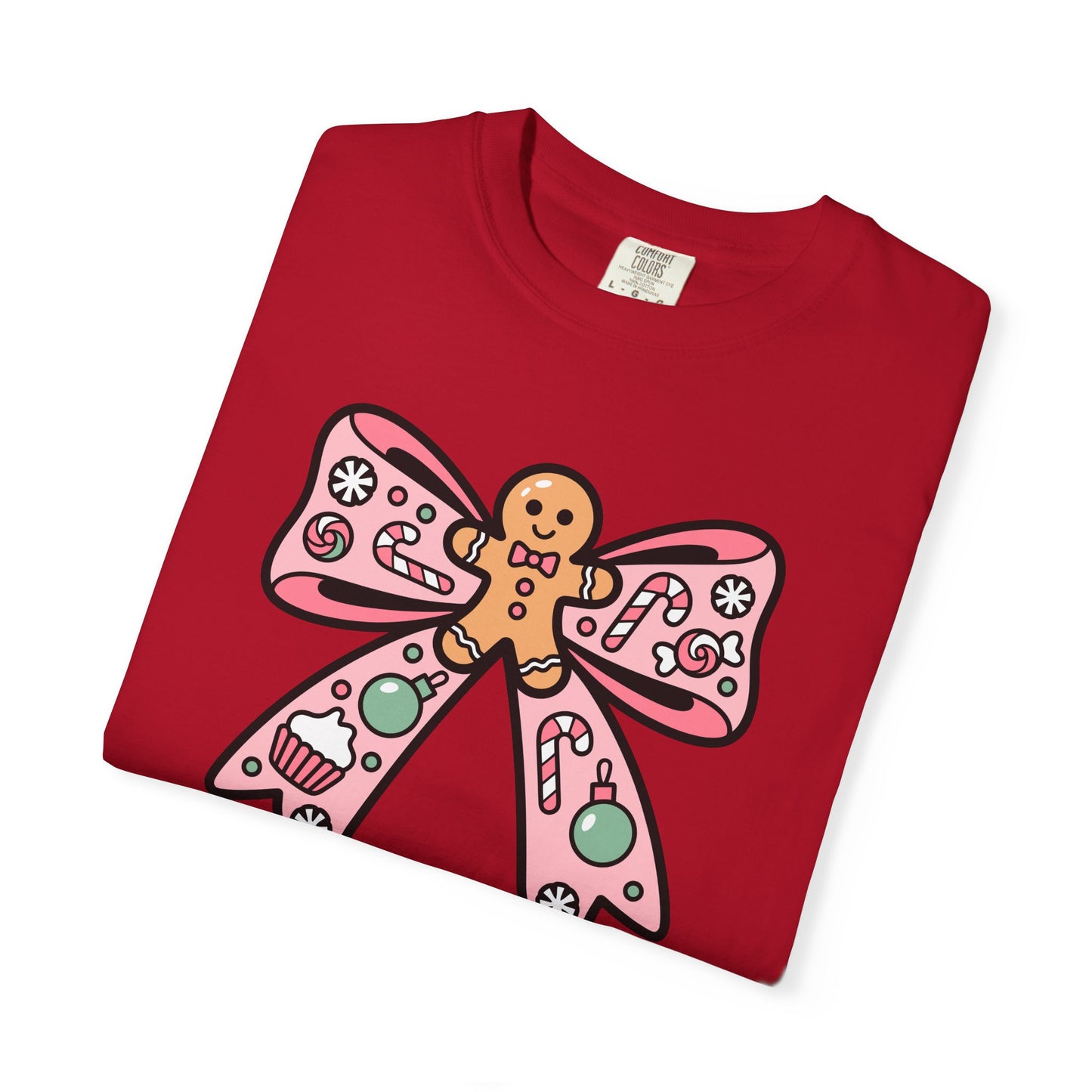 Gingerbread Cookie Coquette Bow T-shirt
