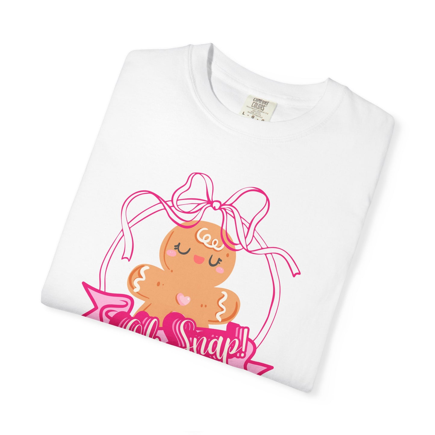 T-Shirt — Cute Gingerbread 'Oh Snap!' Graphic Tee