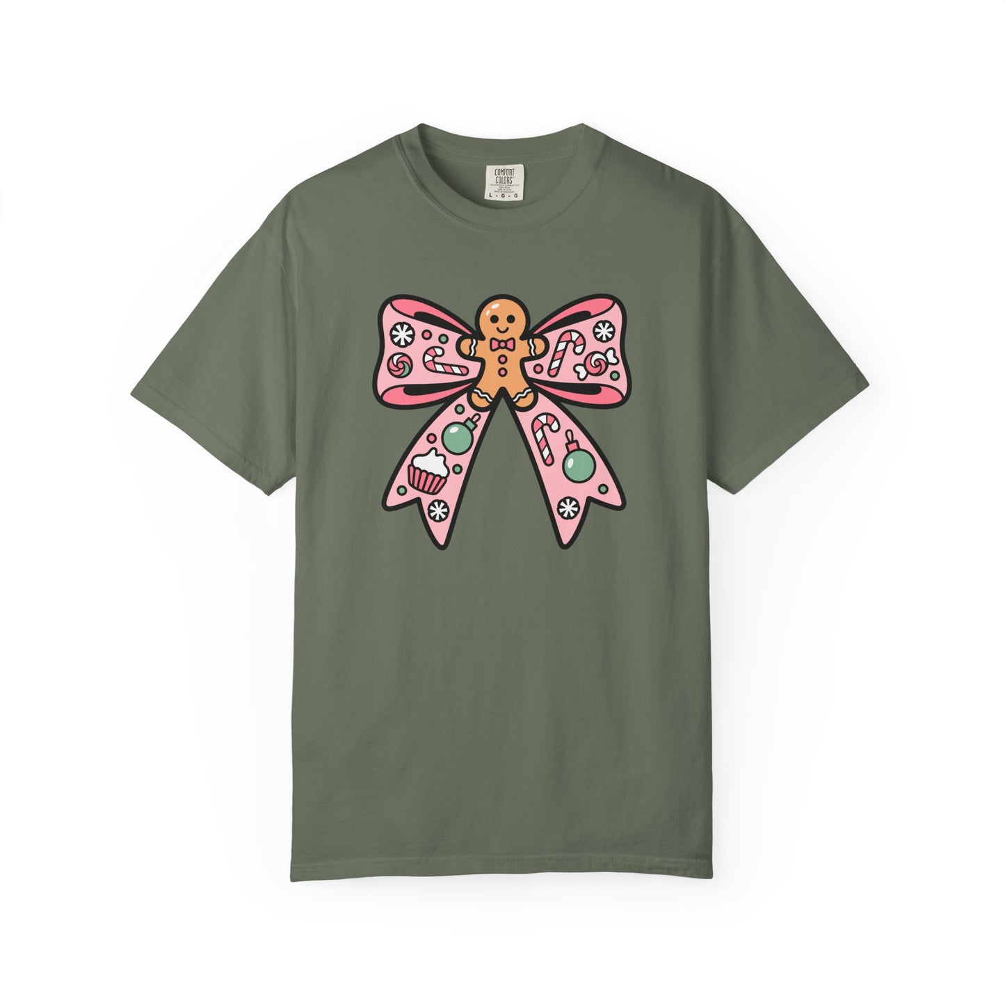 Gingerbread Cookie Coquette Bow T-shirt