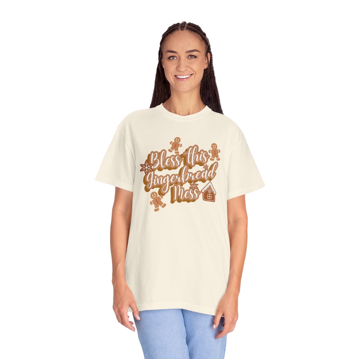 Gingerbread Mess T-Shirt — "Bless This Gingerbread Mess" Holiday Tee