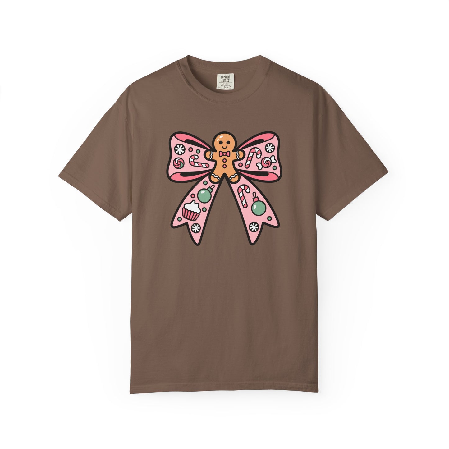 Gingerbread Cookie Coquette Bow T-shirt