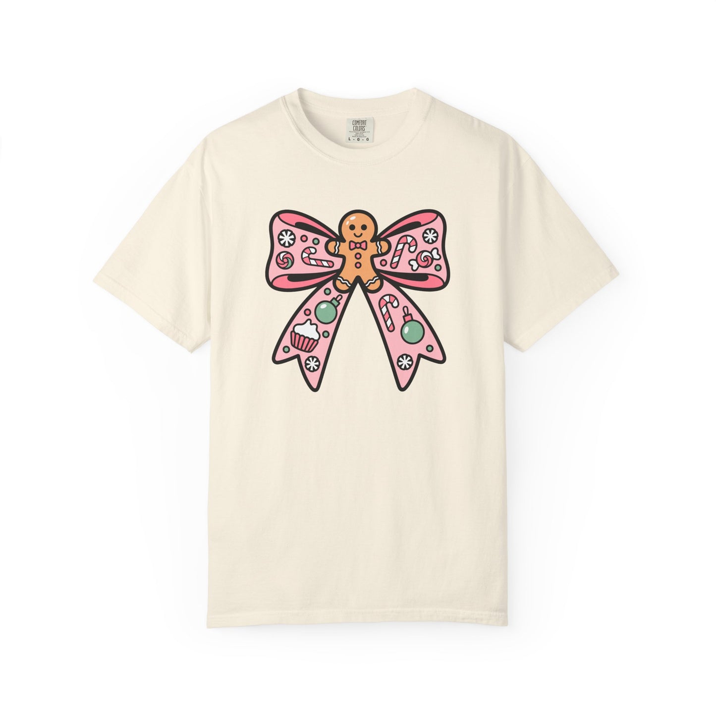 Gingerbread Cookie Coquette Bow T-shirt