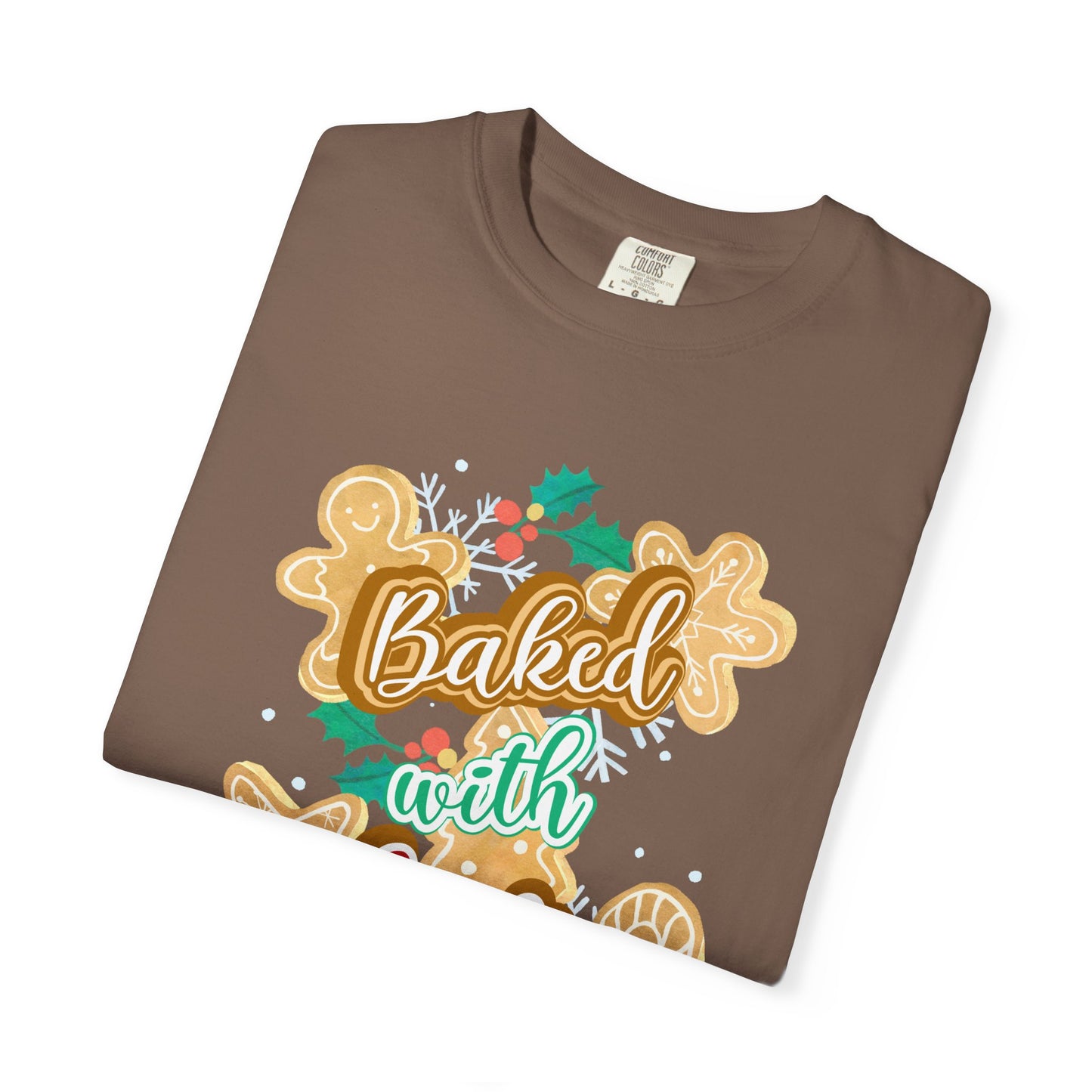 Baked With Love Tee — Christmas Cookie Holiday T-Shirt for Bakers