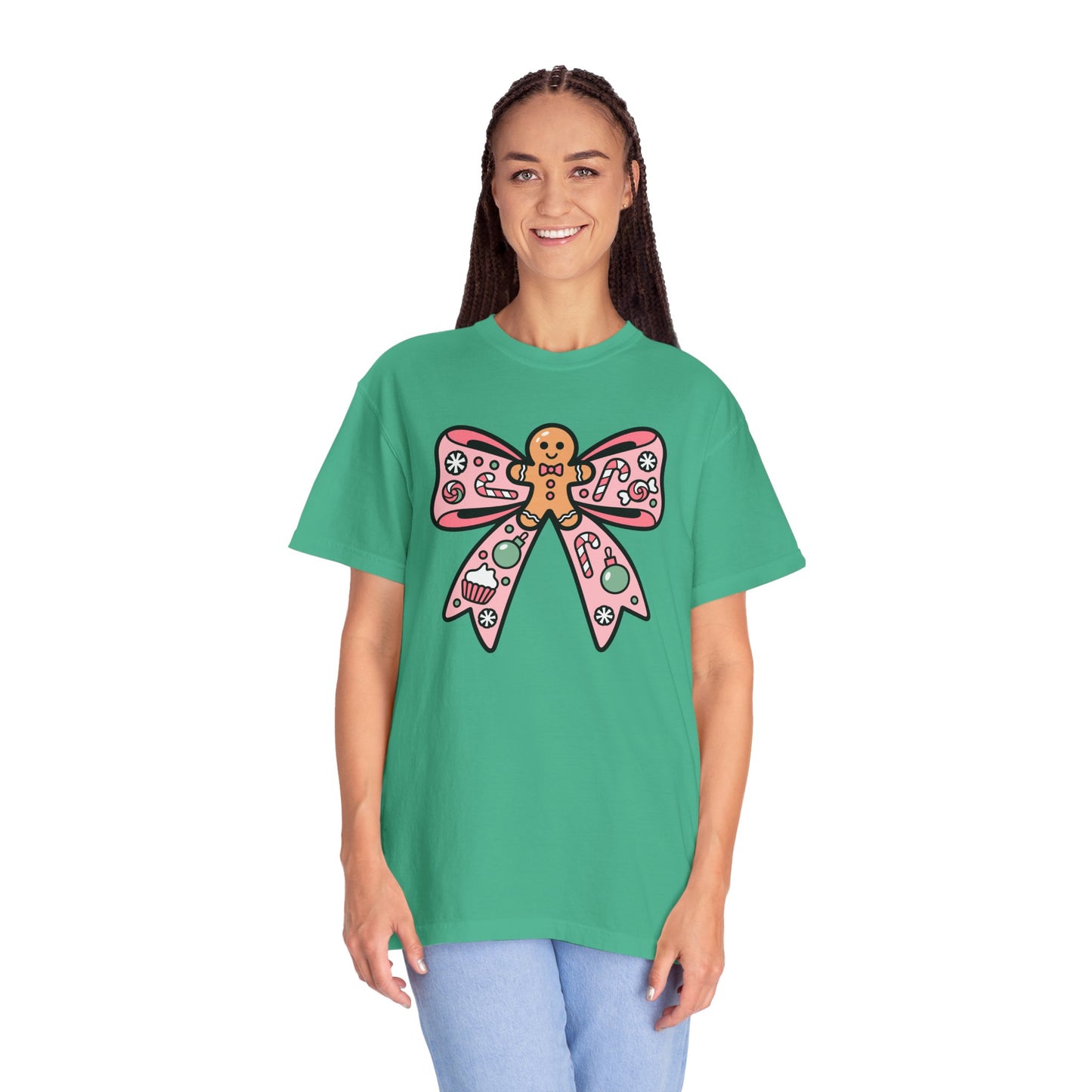 Gingerbread Cookie Coquette Bow T-shirt