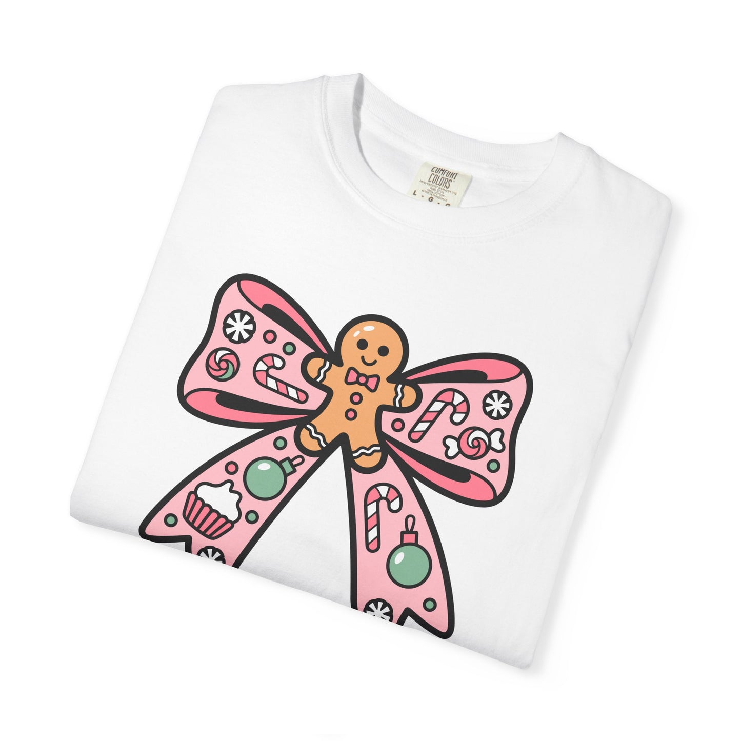 Gingerbread Cookie Coquette Bow T-shirt