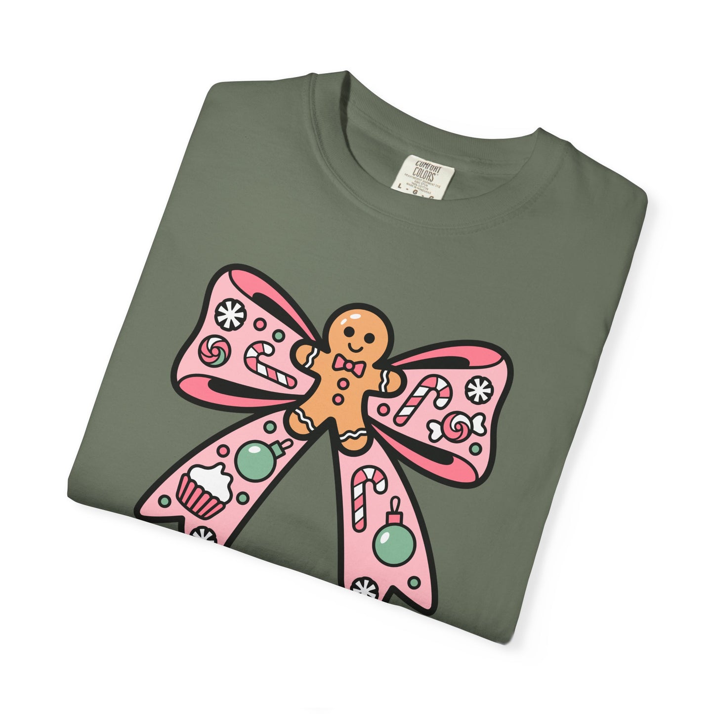 Gingerbread Cookie Coquette Bow T-shirt