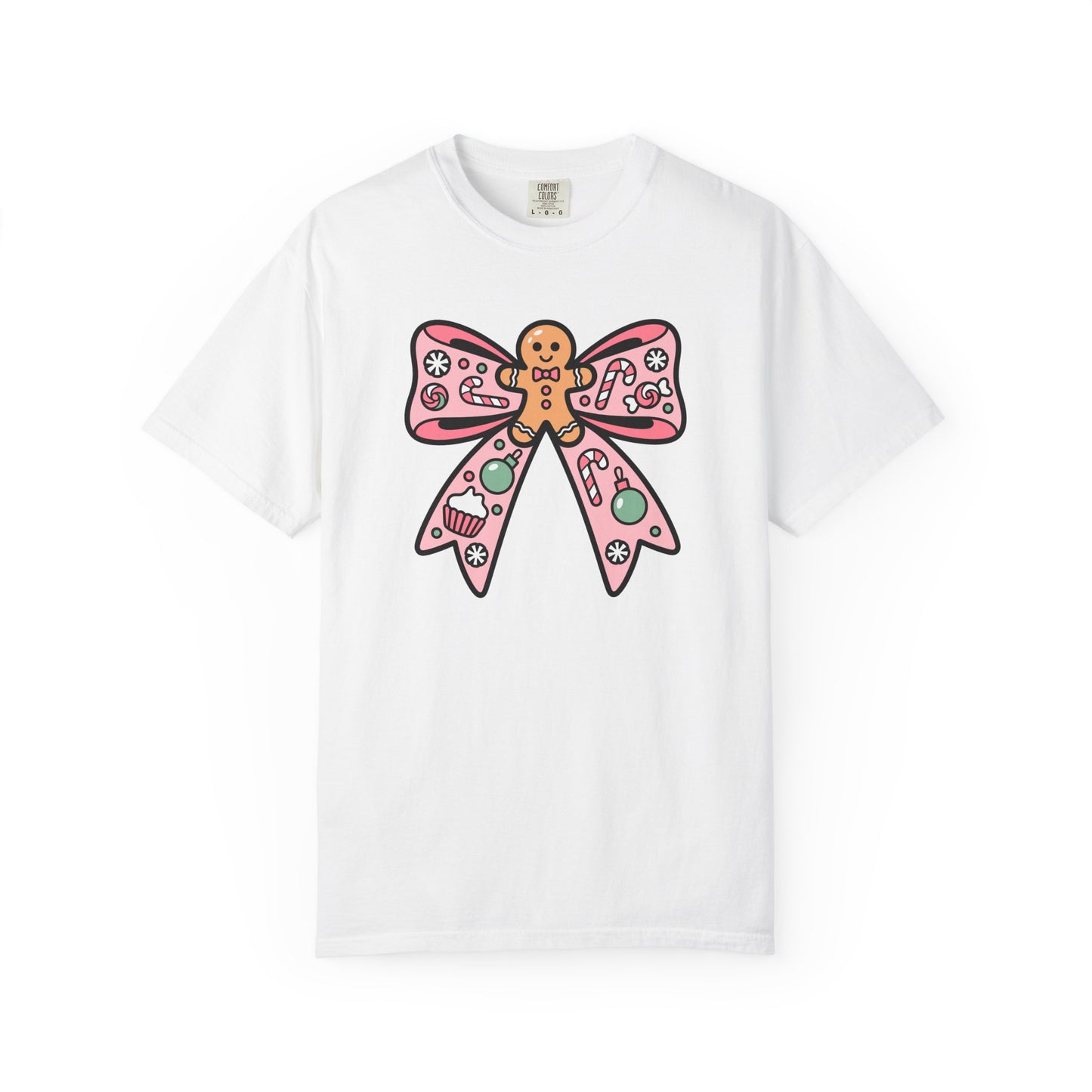 Gingerbread Cookie Coquette Bow T-shirt
