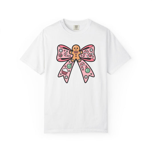 Gingerbread Cookie Coquette Bow T-shirt