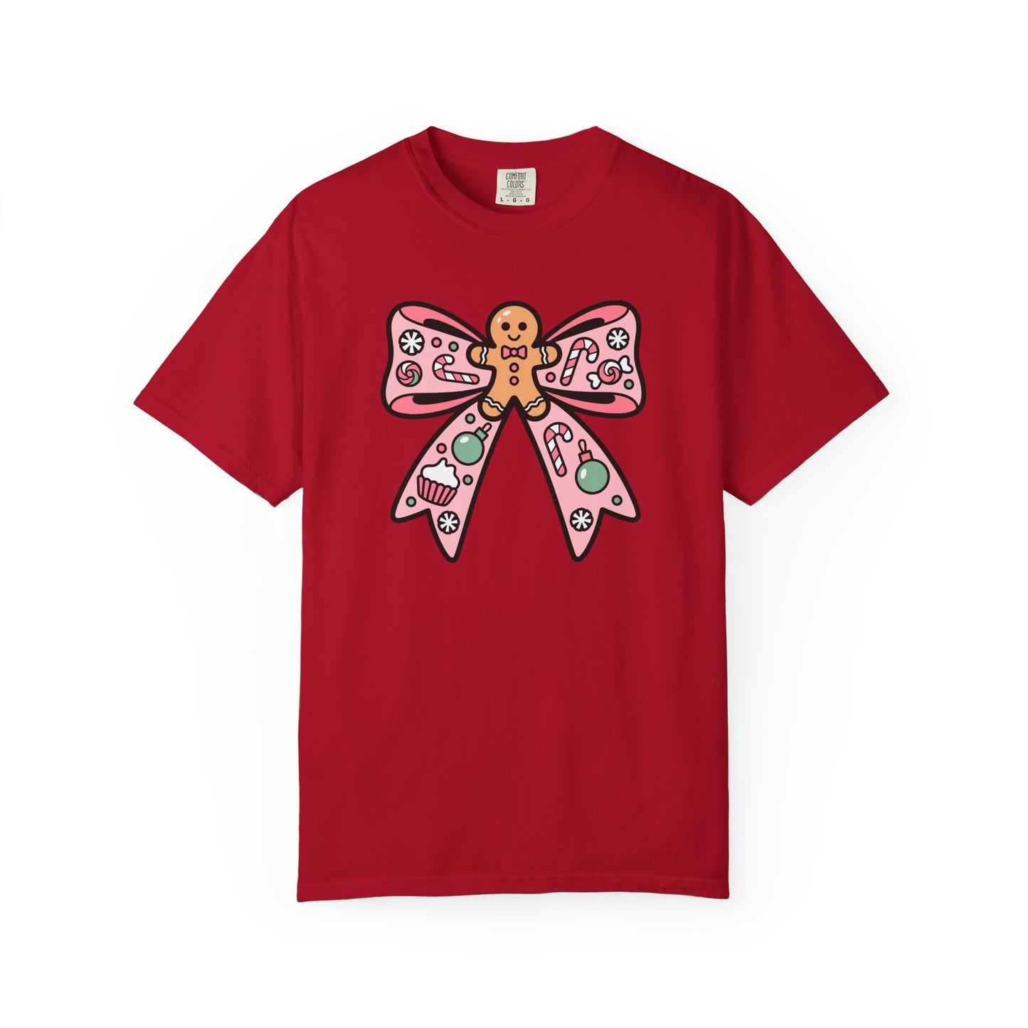 Gingerbread Cookie Coquette Bow T-shirt