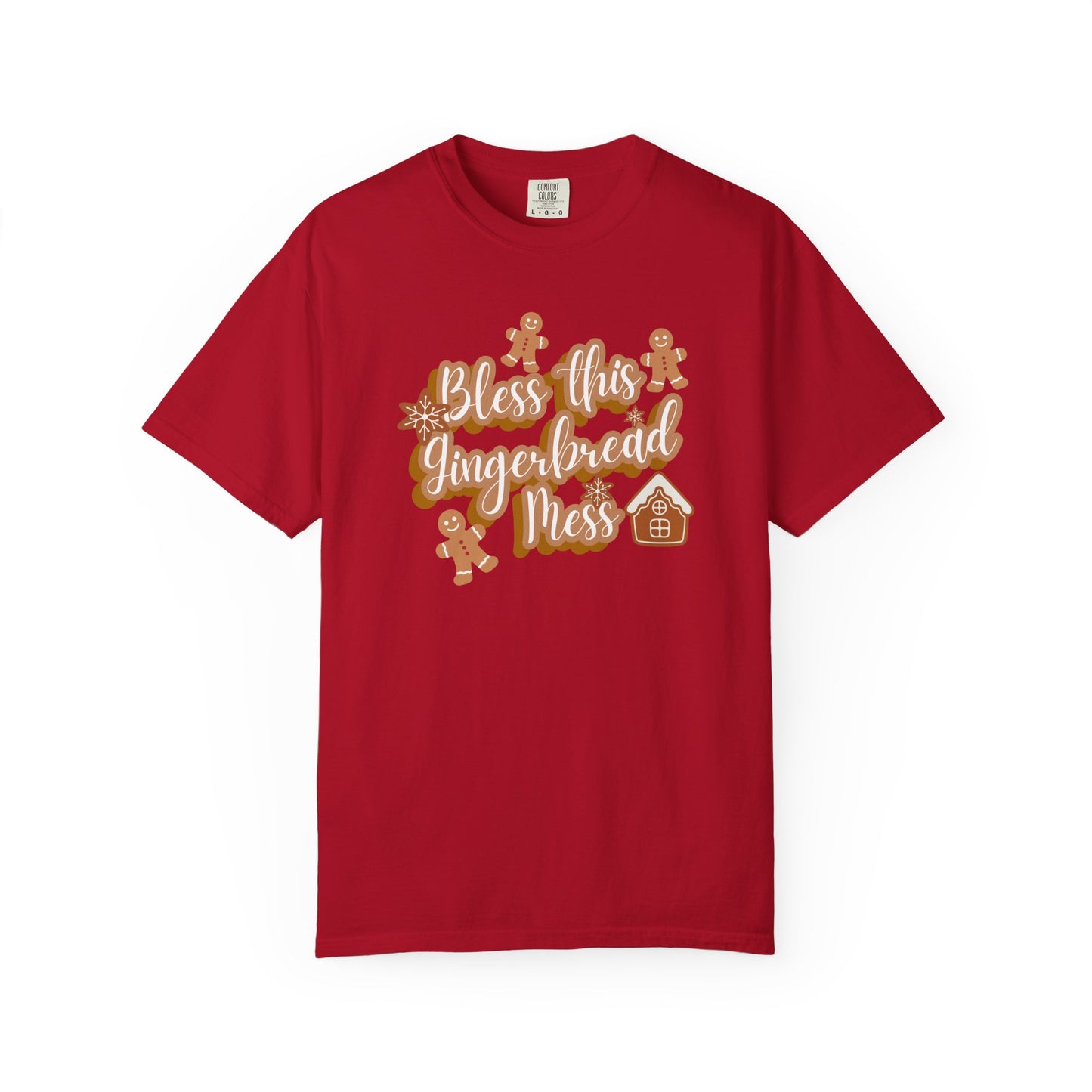 Gingerbread Mess T-Shirt — "Bless This Gingerbread Mess" Holiday Tee