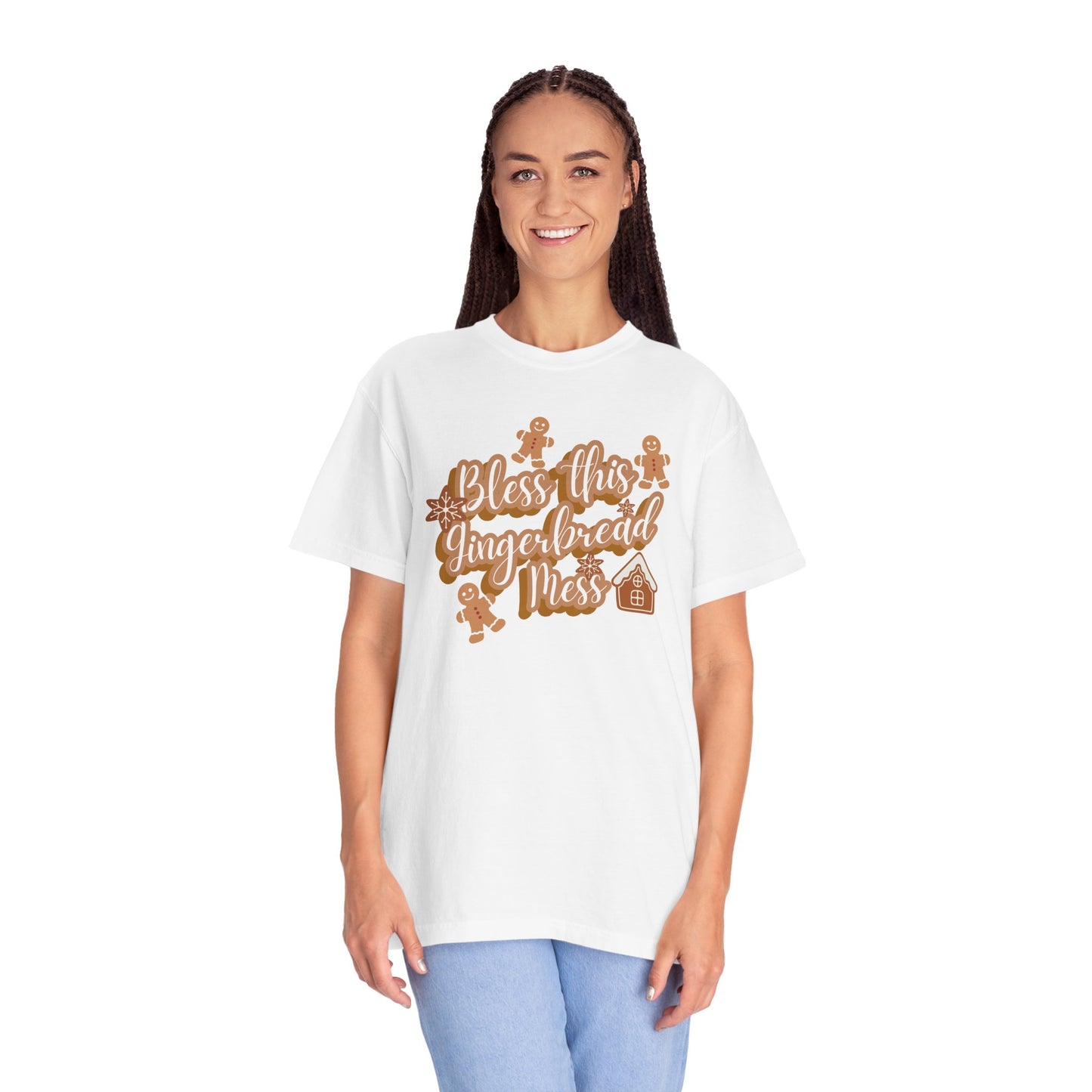 Gingerbread Mess T-Shirt — "Bless This Gingerbread Mess" Holiday Tee