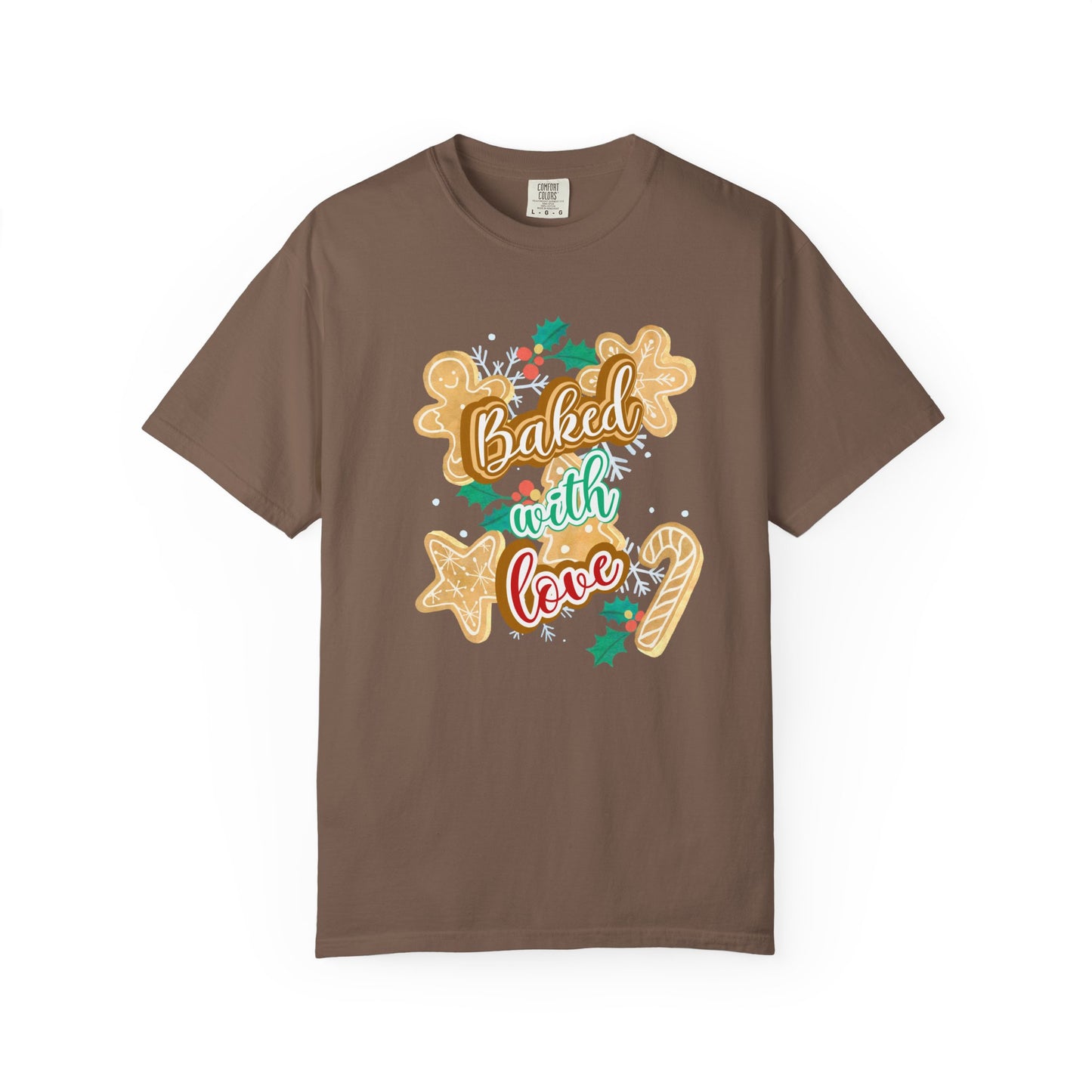 Baked With Love Tee — Christmas Cookie Holiday T-Shirt for Bakers
