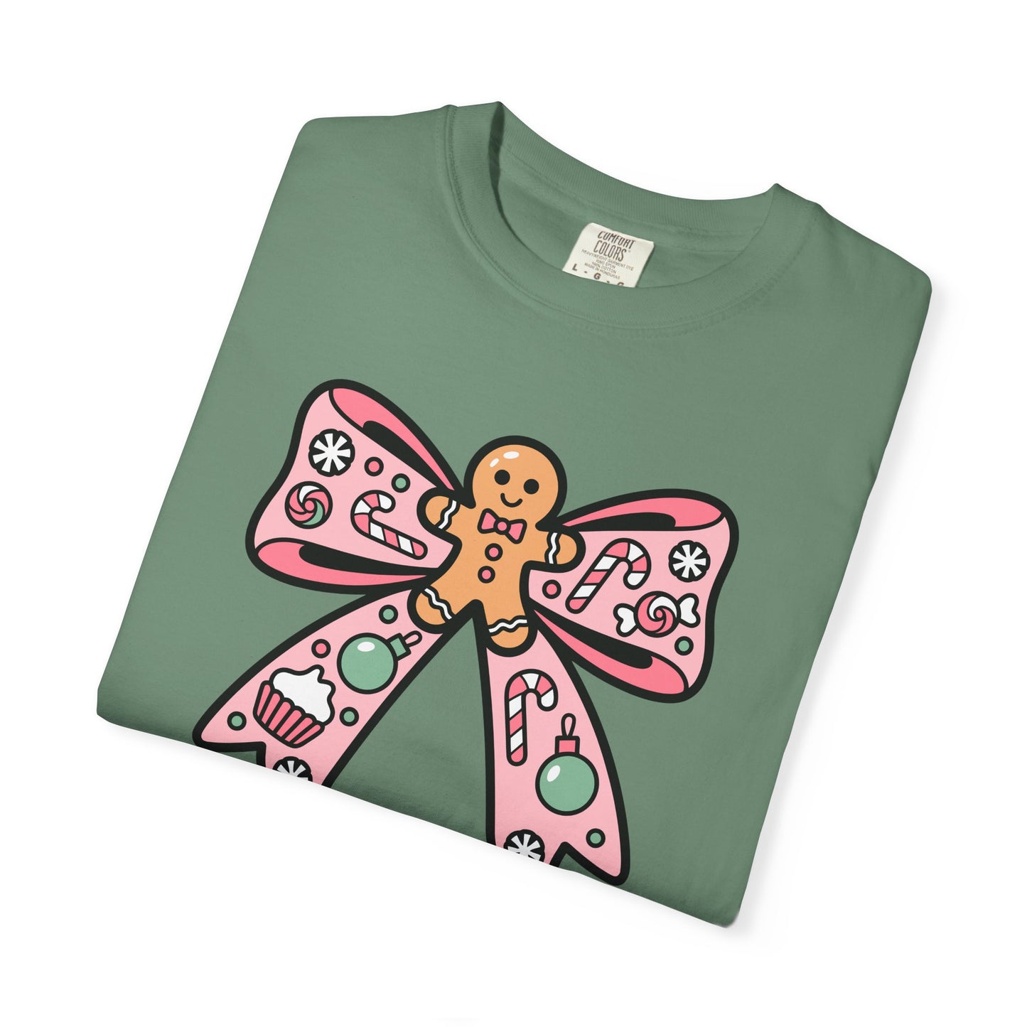 Gingerbread Cookie Coquette Bow T-shirt